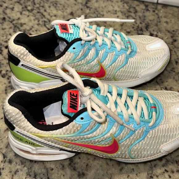 Nike Air Max Torch 4 Women's Size 8.5 White Teal Red Running Shoes CW5607-100 - Picture 9 of 13